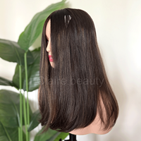 Perruques juives en cheveux vierges bruts de haute qualité, de type cuticule européenne, avec dessus en soie, certifiées casher, et perruques frontales en dentelle