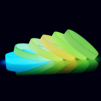 Vòng Đeo Tay Silicone Tùy Chỉnh Vòng Đeo Tay Cao Su Phát Sáng Với Logo Tùy Chỉnh OEM Cao Su Silicone Motivational Ban Nhạc Cổ Tay