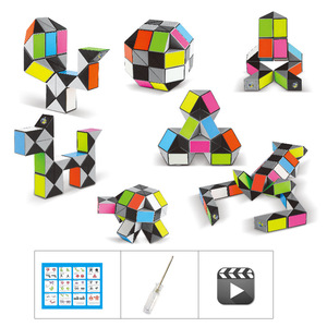 Yuxin Magic Ruler 36 Section Geometric <b>Puzzle</b> Toy Brain Boosting For Kids Science Education - Product Image 4