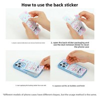 Carcasa Magnética para Teléfono con Espejo, Nuevo Estilo, con Panel Trasero Reutilizable y Adhesivo, Diseño Personalizable DIY I18e I17 I16