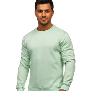 Sweat-shirts à col rond unis de qualité supérieure pour hommes, personnalisables, coupe classique, pour la vente en gros et l'OEM - Product Image 1
