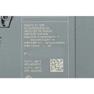 Módulo de Salida Digital SIMATIC S7-1500 DQ 32x24VDC/0.5A BA 6ES7522-1BL10-0AA0 6ES75221BL100AA0 - Product Image 1