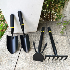 Manganese Steel Iron Shovel Hoe Rake Mini Flower Shovel Outdoor Digging <b>Tools</b> <b>Gardening</b> Beach Wild Vegetable Picking Model PS273 - Product Image 2