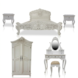 Mahogany Rococo Bedroom <b>Set</b> Furniture - Product Image 1