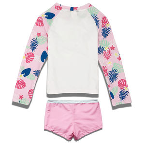 Maillot de bain 2 pièces à manches longues pour bébé fille, imprimé animal, protection UV, imperméable, pour enfants - Product Image 3