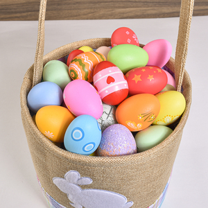 Cestino di pasqua in tela di cotone, - Product Image 5