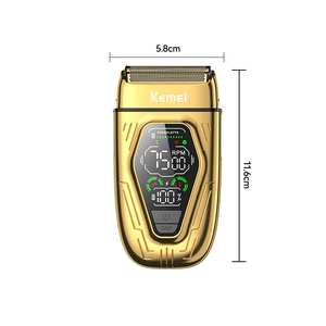 Kemei Km-t360 có thể sạc lại Mens lá Máy cạo râu Salon điện đôi hói đầu Máy cạo râu người đàn ông cắt tóc - Product Image 5