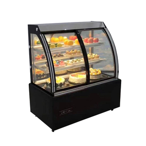 Tủ trưng bày bánh ngọt kính cong trong suốt, có ngăn làm lạnh, dùng để trưng bày bánh ngọt - Product Image 1