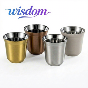 Taza de Café de Acero Inoxidable <span class=keywords><strong>Kawa</strong></span>, Taza de Café de Lujo Resistente al Calor, con Logotipo Personalizado, para Bebidas en Casa - Product Image 1