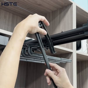 מתלה מכנסיים מודולרי ממתכת, דגם HSTE ST-Y08, מובנה בארון, התקנה עליונה, ידידותי לסביבה, במלאי, לחדר שינה - Product Image 3