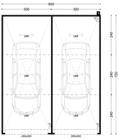 Porte à enroulement en panneaux sandwich pour l'extérieur, maison préfabriquée, conteneur, stockage de voitures préfabriqué à vendre