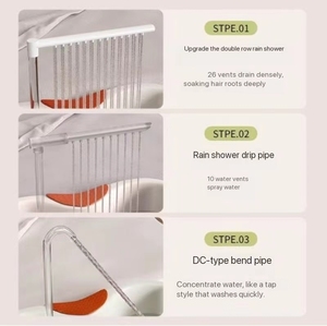 Nouvelle machine moderne de lavabo de cheveux avec seau avec évier de shampooing réglable de plaque de Massage multifonctionnel pour le salon de beauté - Product Image 6