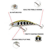 Leurre Artificiel Minnow Plongeant Plat à Longue Portée, 15 Couleurs, avec Hameçons Triples, pour Eau Douce et Salée, Type Jerkbait