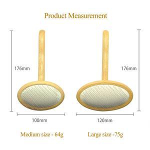 Spazzola per Toelettatura Cani Baoli ODM a Forma Ovale in Legno, Districante e Volumizzante per Pelo Lungo di Cani e Gatti - Product Image 6