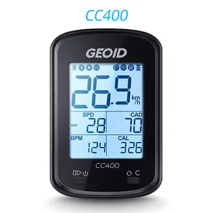 Geoid CC400 새로운 GPS 자전거 컴퓨터 무선 스마트 속도계 동기화 속도 센서 MTB 도로 방수 자전거 모니터 데이터 맵