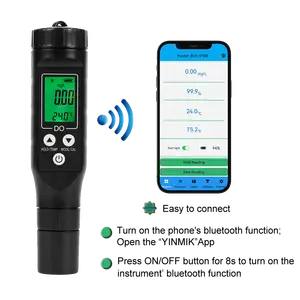 Ble9100 compensazione della salinità do meter penna misuratore di ossigeno ad acqua disciolta per la qualità dell'acqua