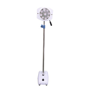 Lampe d'examen médical à LED sur pied à 9 têtes |   Lampe chirurgicale mobile sans ombre pour hôpital, gynécologie/dentisterie/chirurgie - Product Image 1