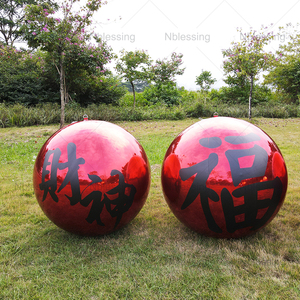 <b>Customized</b> Gold Silver Reflective Color Shiny Decorative Pvc Inflatable Mirror Ball for Event <b>Customized</b> Inflatable Mirror Ball - Product Image 5