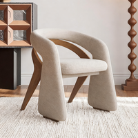 Silla Individual de Estética Minimalista - Nuevo Estilo Zen Chino, Diseñada para Salón de Té, Boutique, Ideal para Sala de Estar/Habitación Principal