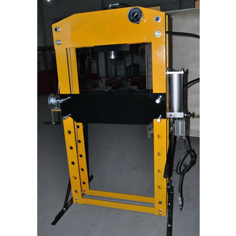 50 75 тонн пневматический ручной гидравлический напольный пресс CE с манометром, комплект с нажимными штифтами и сетчатым защитным устройством