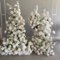 Arco de Boda de Flores de Seda Artificial Duraderas y de Larga Duración, Novedad Tradicional para Decoración de Eventos y Fiestas de Boda