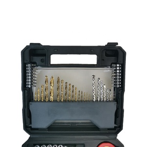 Kit de 71 forets professionnels avec boîte à outils à couvercle transparent, embouts HSS pour maçonnerie et bois, embouts de tournevis et mètre à ruban - Product Image 4
