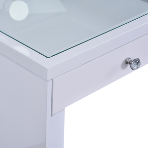 Tocador de maquillaje de vidrio acrílico de hotel doméstico de diseño de lujo de calidad estable con luz Led ajustable - Product Image 4