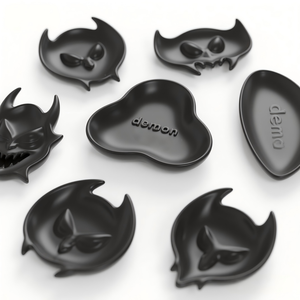 Distributeur <span class=keywords><strong>de</strong></span> liquide chasseur <span class=keywords><strong>de</strong></span> démons gothique - Céramique peinte à la main en 3D pour huile/savon, vaisselle sur le thème sombre personnalisée et décoration <span class=keywords><strong>de</strong></span> bar fonctionnelle - Product Image 3