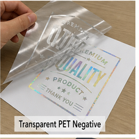 Rouleau de film holographique pour imprimante laser, plastifieuse à froid, étiquettes de cartes, emballage, dorure numérique, PET