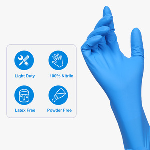 Gants en nitrile jetables XINGYU 12 mil à <span class=keywords><strong>manchette</strong></span> longue, résistants, sans poudre, avec grip micro-texturé, pour usage industriel - Product Image 4