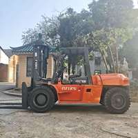 Montacargas HELI Usado de 10 Toneladas, Diésel, Equipado con Motor Isuzu Japonés, Montacargas Industrial en Venta