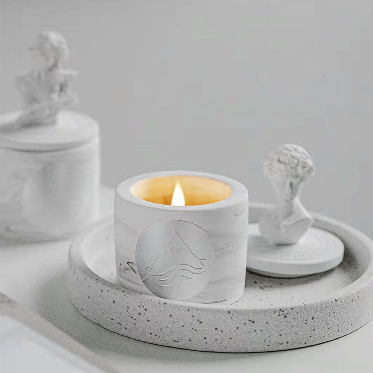 Porta-candela ceramico di David Statue Vessels Candles Scented delle candele dell'AROMA della scultura greca decorativa su ordinazione di fragranza con la L 1