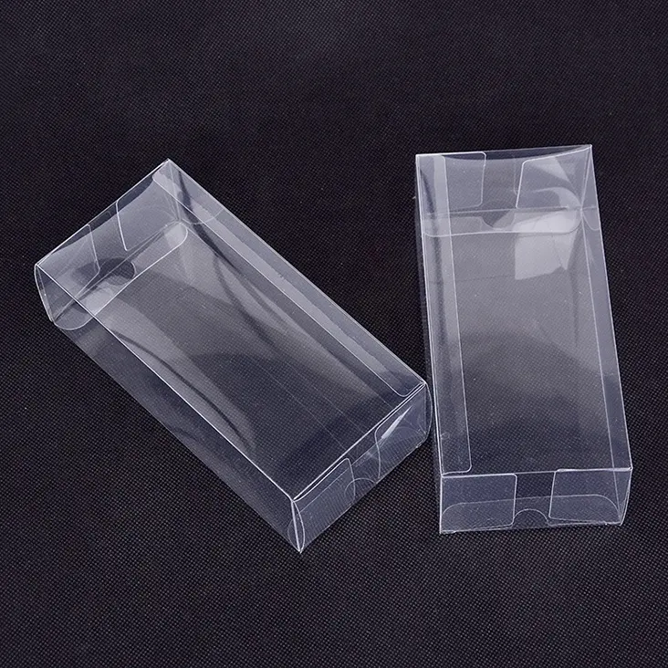 Rõ ràng Acetate hộp nhựa trường hợp bao bì nhỏ tùy chỉnh Pet PVC PP có thể gập lại nhựa Đóng gói hộp