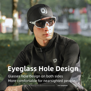 WEST BIKING-Lampe à 4 LED, capuchon de phare de vélo, 200mAh, couvre-tête de vélo rechargeable, avec trou de lunettes - Product Image 6