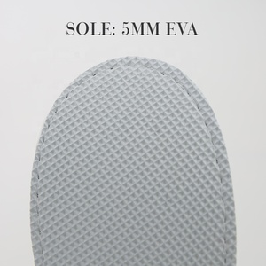 Chaussons jetables personnalisés à bout fermé en tissu éponge blanc pour hôtels, spas, mariages, hôpitaux, voyages, événements aériens - Product Image 6