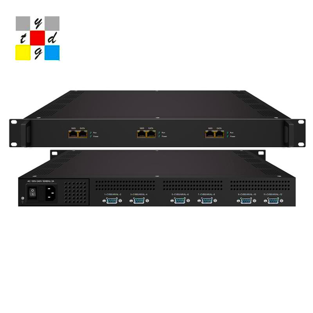 High Speed 4/8/12/16/24 in 1 Fixed Channel Av/HD Catv Rf Modulator IP (1 MPTS and 16/32 SPTS) Output Encoder Modulator