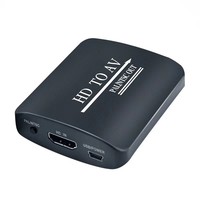 Convertidor Adaptador Mayorista HDM1 a AV Compuesto (CVBS) y S-Video + Audio con Salida de Interruptor PAL/NTSC