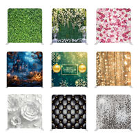Grande bannière personnalisée en tissu polyester, impression sur toile maillée, toile de fond murale sur mesure pour scène de mariage, présentoir de stand pour salon professionnel