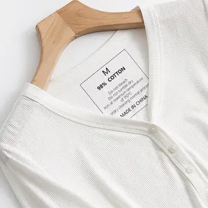 Idee per nuovi prodotti etichette con motivo logo del marchio di design personalizzato di lusso etichette in rilievo a trasferimento termico per abbigliamento