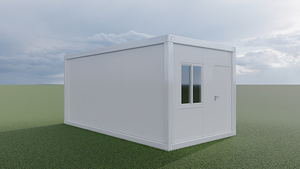 Prefab Tiny văn phòng Modular nhà tiền chế di chuyển Glass tường container nhà xây dựng - Product Image 5