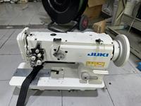 Machine à coudre industrielle Juki LU-1560N à double aiguille et pied entraîneur