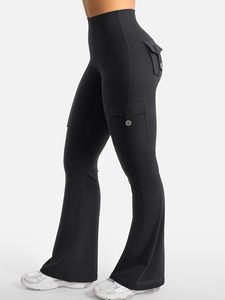<span class=keywords><strong>Leggings</strong></span> Deportivos CoreFlex para <span class=keywords><strong>Mujer</strong></span>, con Bolsillos Ocultos, Cintura Alta, Estilo Cargo, para Gimnasio, Yoga, sin Costura Delantera, de Terciopelo - Product Image 5