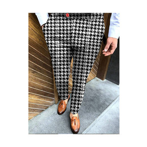 Pantalones de Vestir Elásticos a Cuadros para <span class=keywords><strong>Hombre</strong></span>, Pantalones Largos Ajustados, Casuales y de Negocios, Pantalones de <span class=keywords><strong>Hombre</strong></span> - Product Image 5