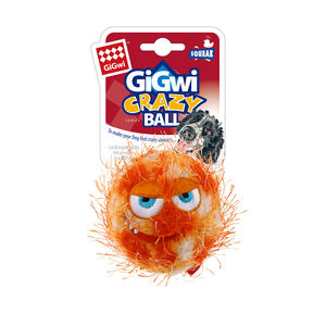 Juguetes interactivos para perros <span class=keywords><strong>GiGwi</strong></span>, <span class=keywords><strong>pelota</strong></span> de goma y fieltro de felpa con función chirriante para movimiento y entretenimiento de mascotas - Product Image 2