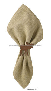 Rond de serviette de qualité supérieure en métal noir avec un design unique, parfait pour le porte-serviettes élégant et les paramètres de table de luxe - Product Image 4