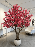 Arbre de cerisier artificiel réaliste personnalisable tendance Tik Tok Ins FB avec pot - pour la décoration intérieure, les espaces commerciaux, les designers d'intérieur