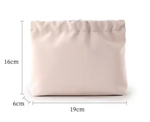 2026 Custom Portable Waterproof Wrinkled Snap Closure Makeup <strong>Bag</strong> Custom Travel Storage <strong>Leather</strong> Pouch <strong>Small</strong> Cosmetic <strong>Bag</strong> - Product Image 6