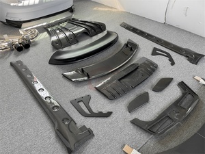 GT3 stile metà in fibra di carbonio paraurti anteriore posteriore gonna posteriore spoiler posteriore Kit corpo di scarico per <span class=keywords><strong>Porsche</strong></span> <span class=keywords><strong>911</strong></span> 992 <span class=keywords><strong>Carrera</strong></span> - Product Image 5