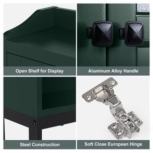 Combohome a doppia porta con cerniera morbida sopra la toilette portaoggetti mobili da bagno con armadio a chiusura morbida - Product Image 3