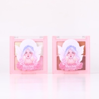Palette de fards à paupières rose rouge scintillante, finition peau claire, haute pigmentation, palette de fards à paupières pailletés d'usine